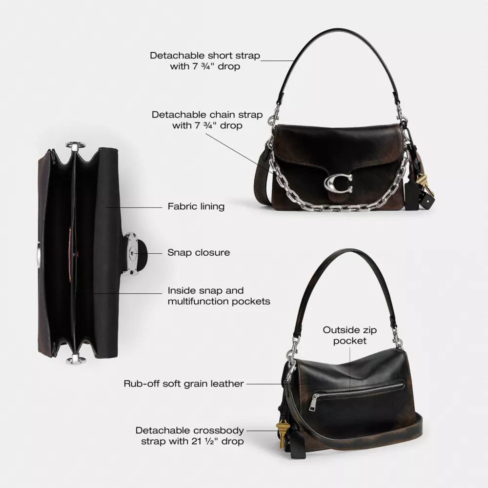 Chain Tabby Shoulder Bag In Loved Leather Product Image