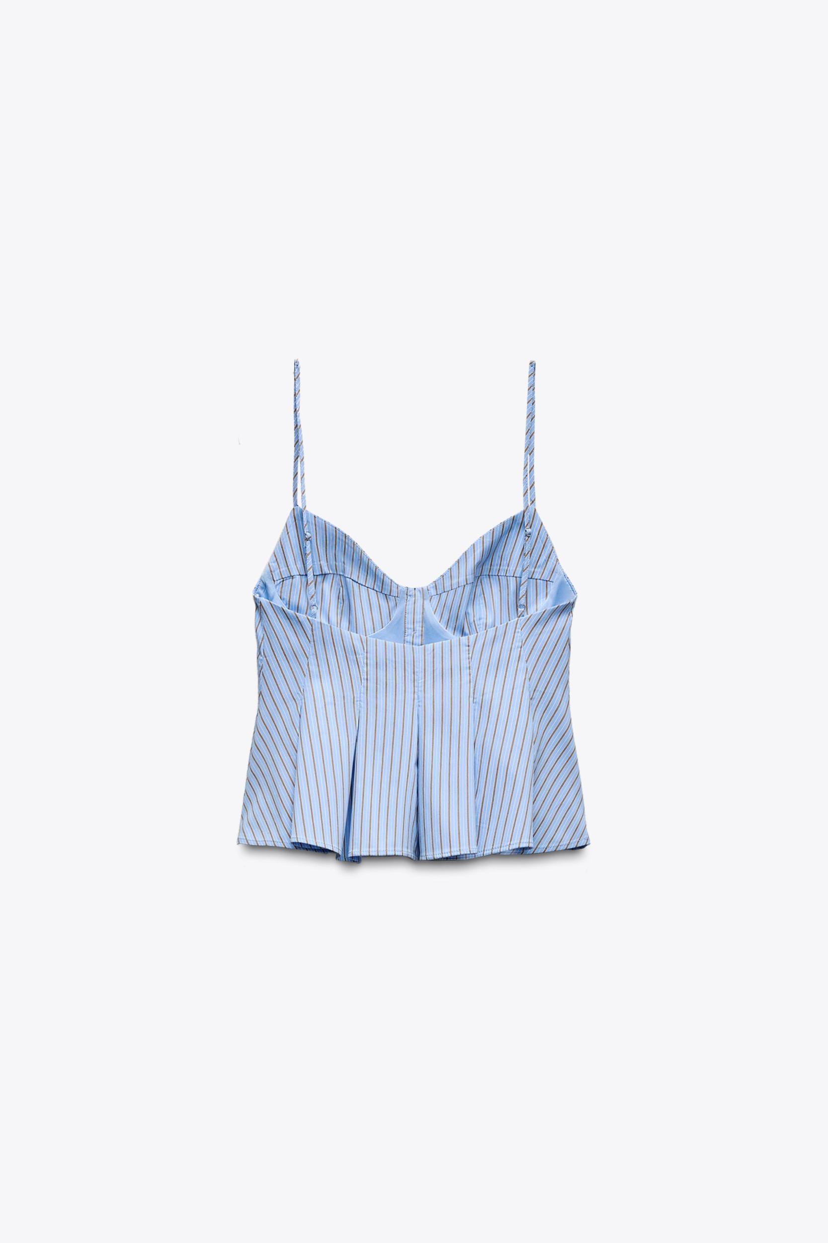 PLEATED POPLIN TOP Product Image