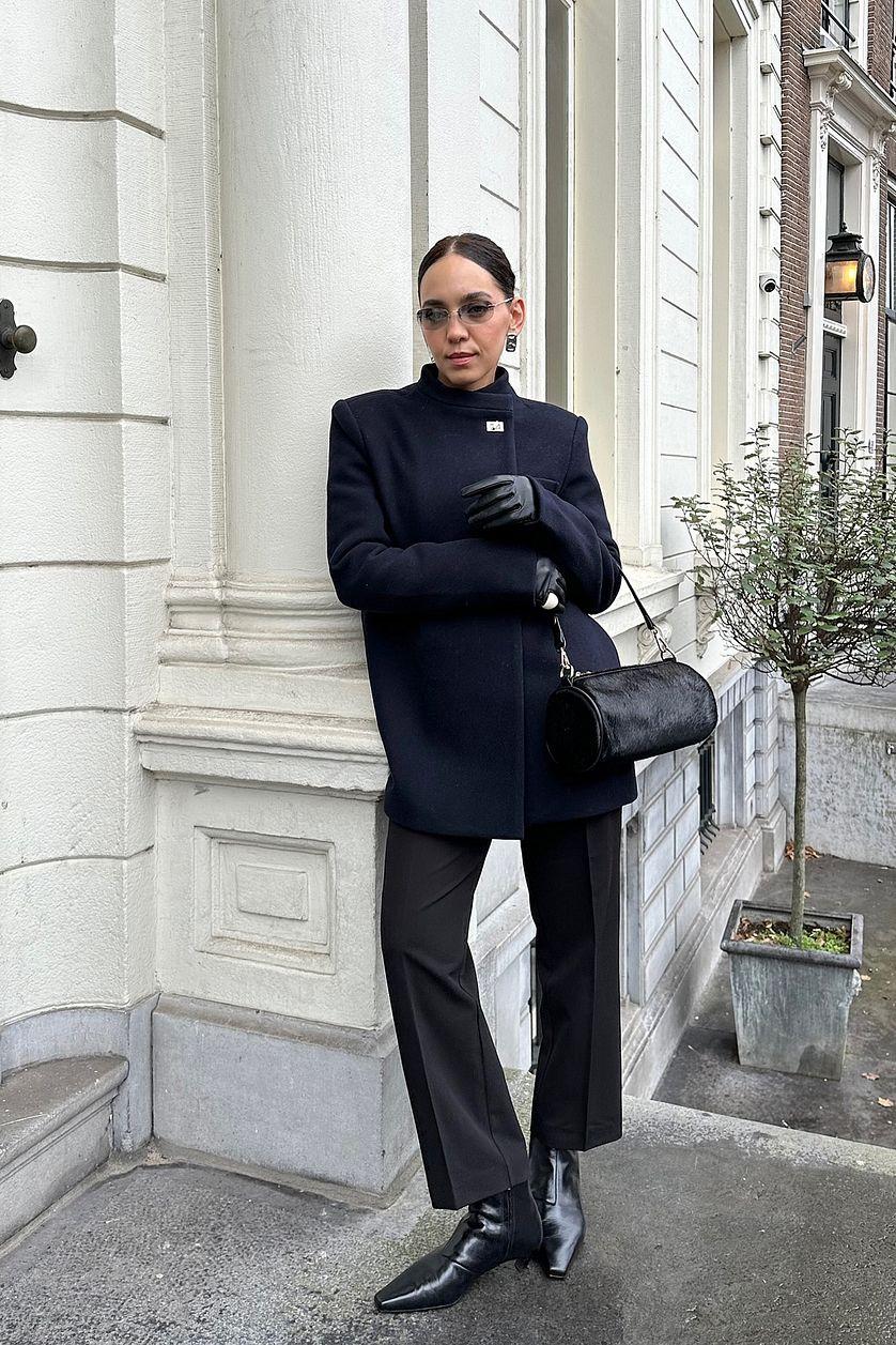 High Rise Cropped Suit Pants Product Image