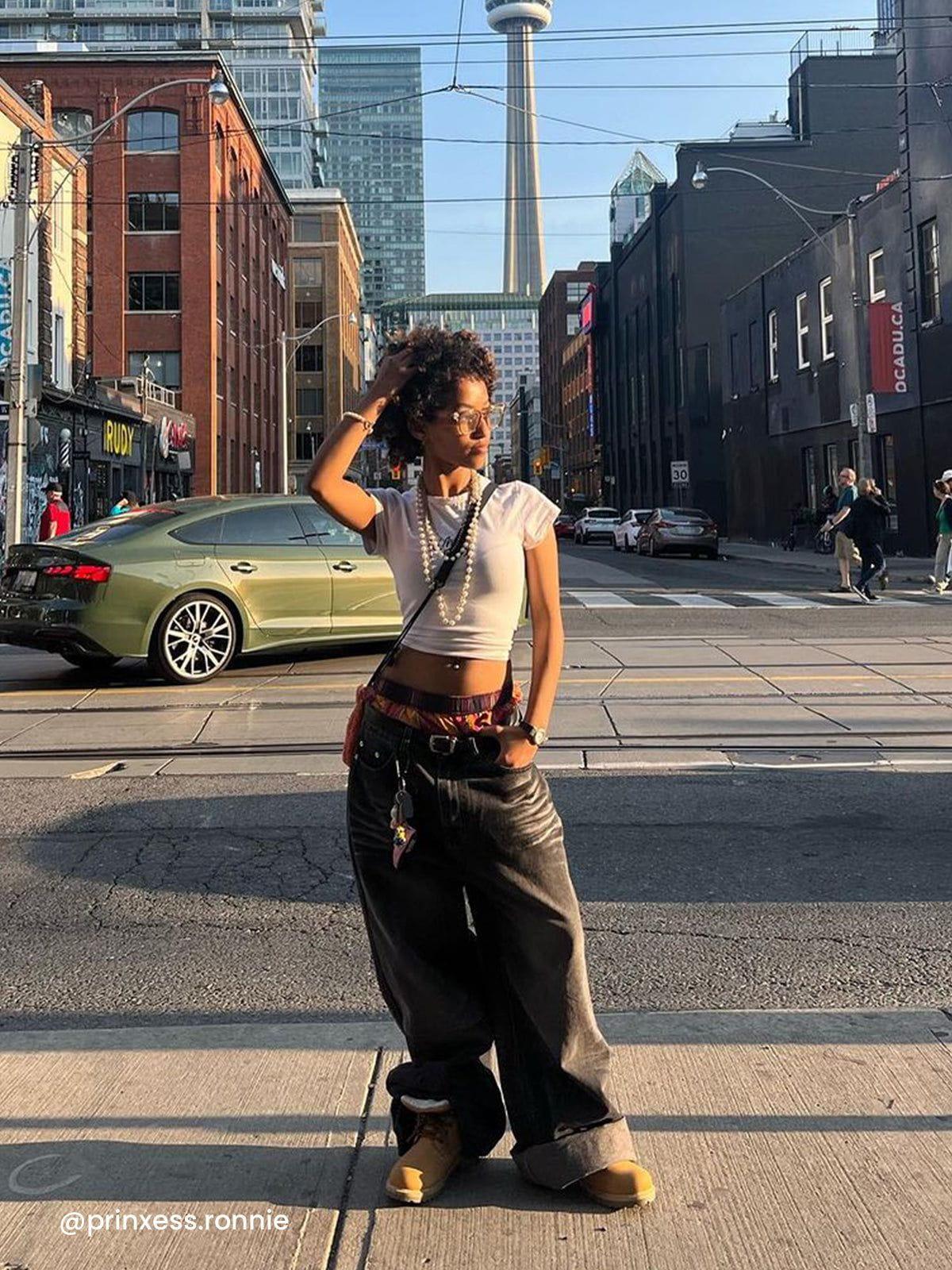 Aelfric Eden Baggy  Folds Jeans Product Image