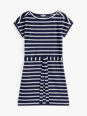 Belted Stripe Stretch T-Shirt Dress Product Image