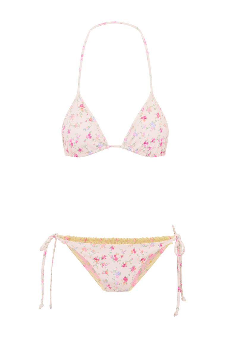 Harbor Floral Triangle Bikini - WHISPER BLUE Product Image