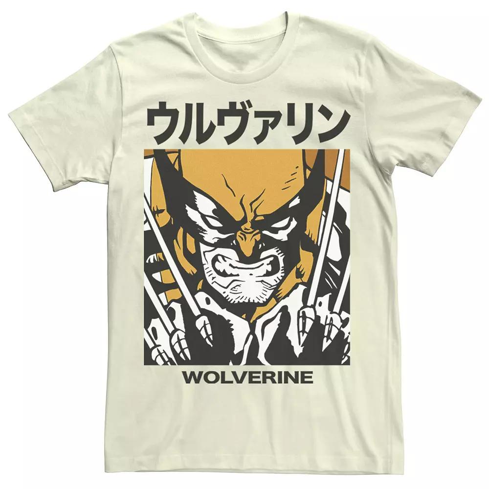 Men's Marvel X-Men Wolverine Kanji Blades Pose Tee,  Product Image