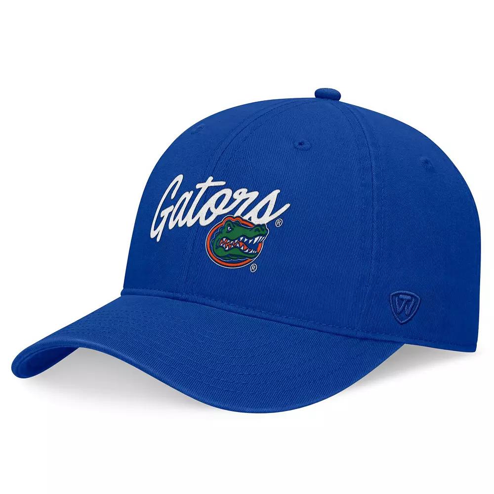 Men's Top of the World Royal Florida Gators Heritage CeeCee Adjustable Hat, Blue Product Image
