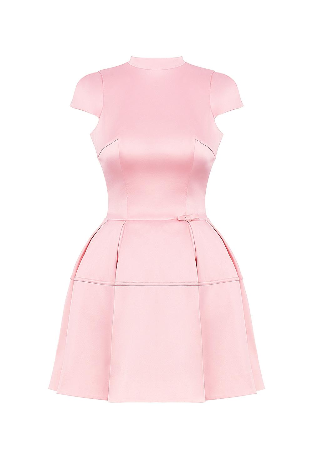 Saida  parisian pink backless mini dress - sale Product Image