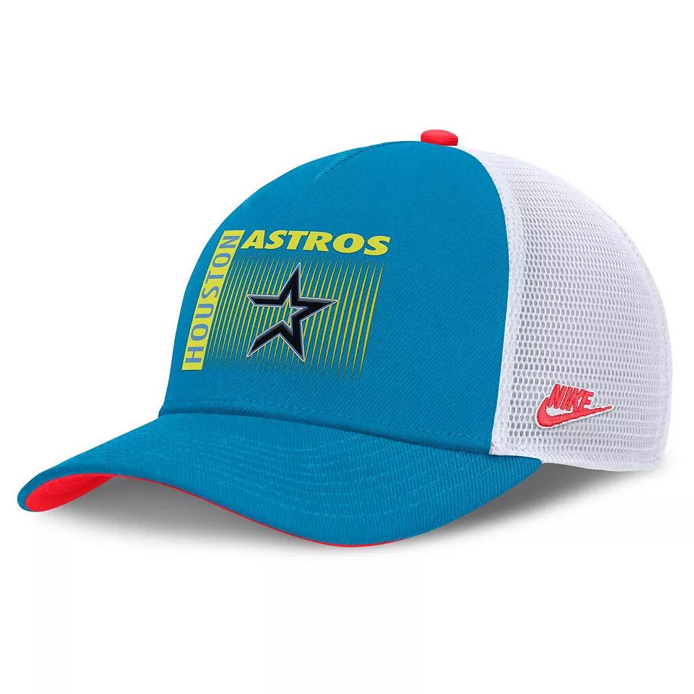 Houston Astros Neon 90s Rise Men's Nike Dri-FIT MLB Trucker Adjustable Hat Product Image