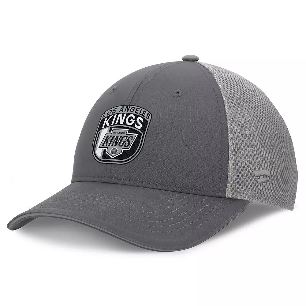 Men's Fanatics Gray Los Angeles Kings Authentic Pro Home Ice Trucker Adjustable Hat, Kgs Grey Product Image