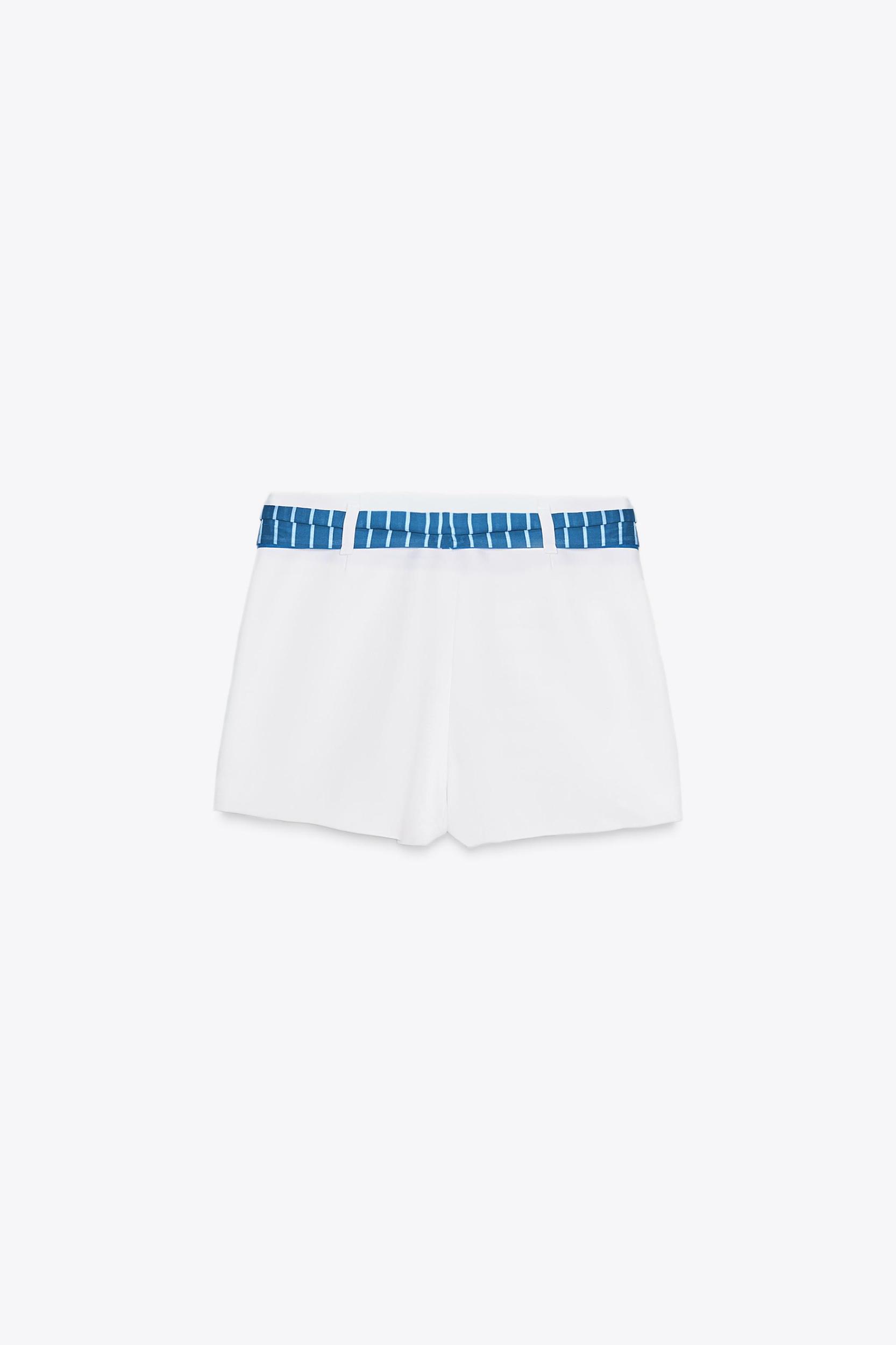 STRIPED SCARF SKORT Product Image