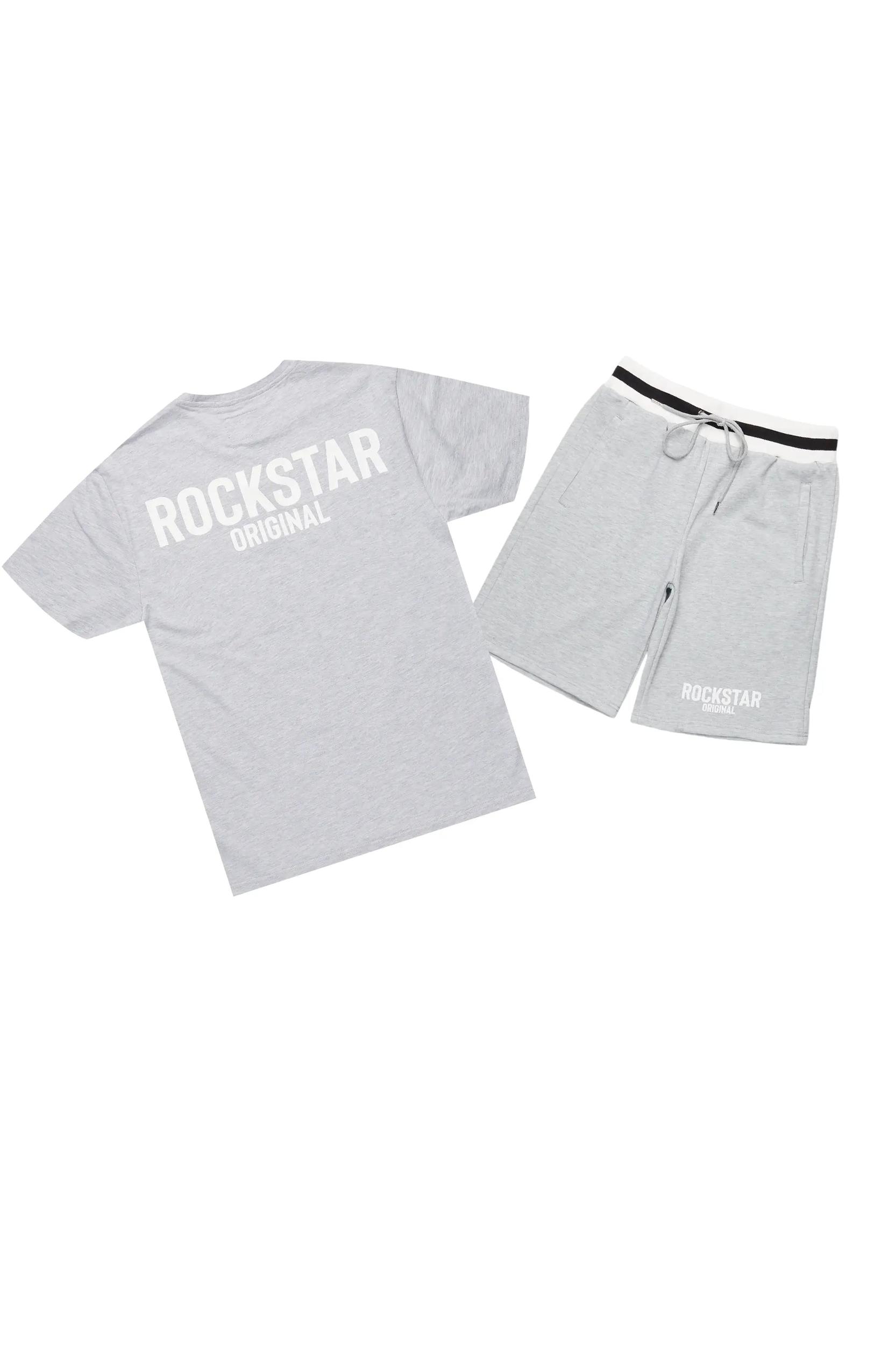 Sana Heather Grey Short Set Male Product Image