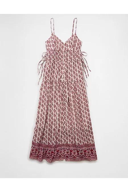 AE V-Neck Side Tie Midi Dress Women's Product Image