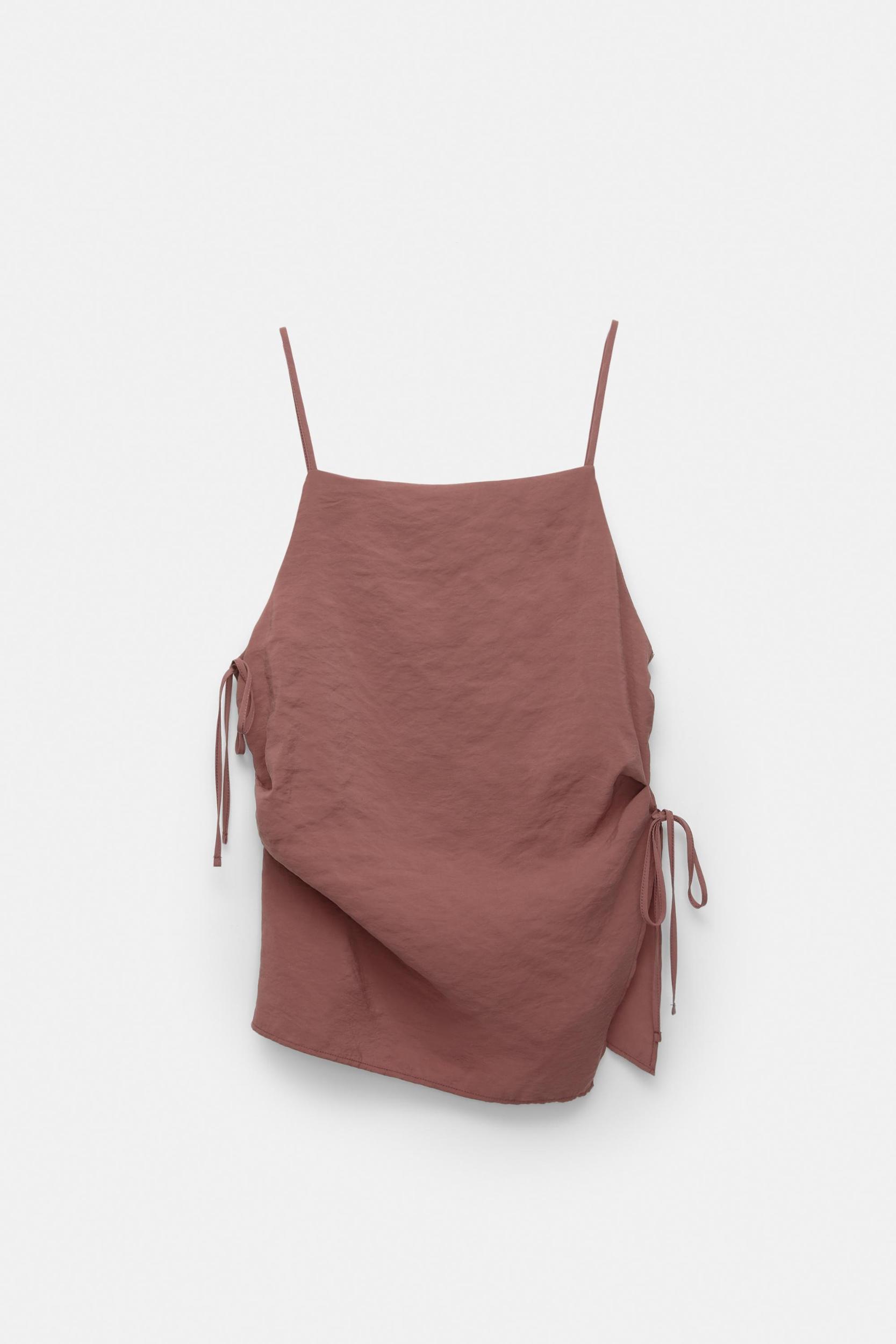 Asymmetric strappy top Product Image