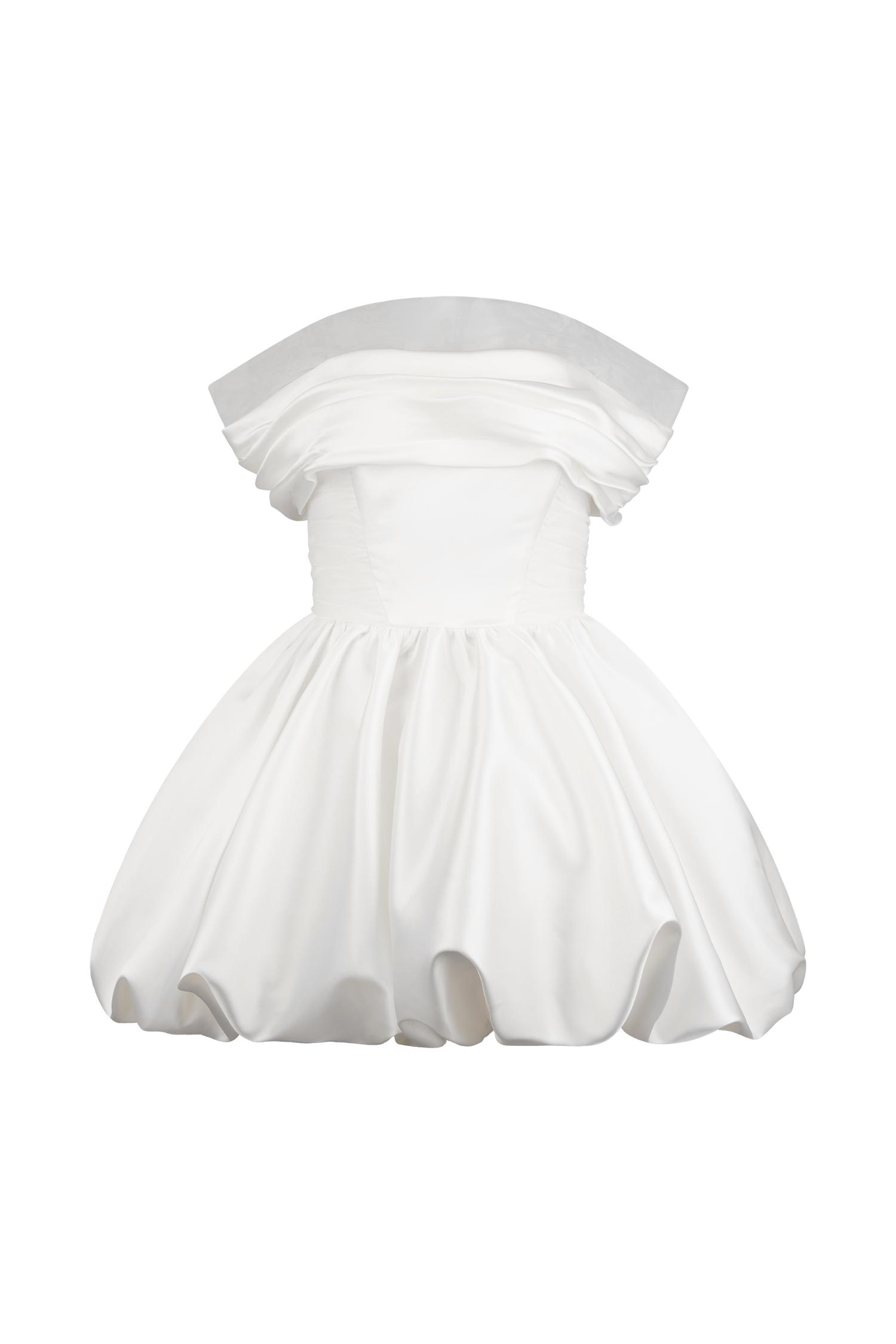Lauretta Off Shoulder Mini Dress - White Product Image
