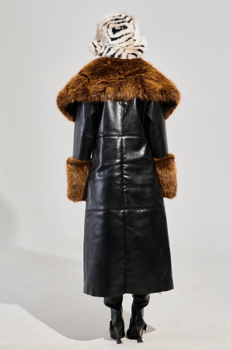 SIREN FUR TRIM TRENCH COAT Product Image