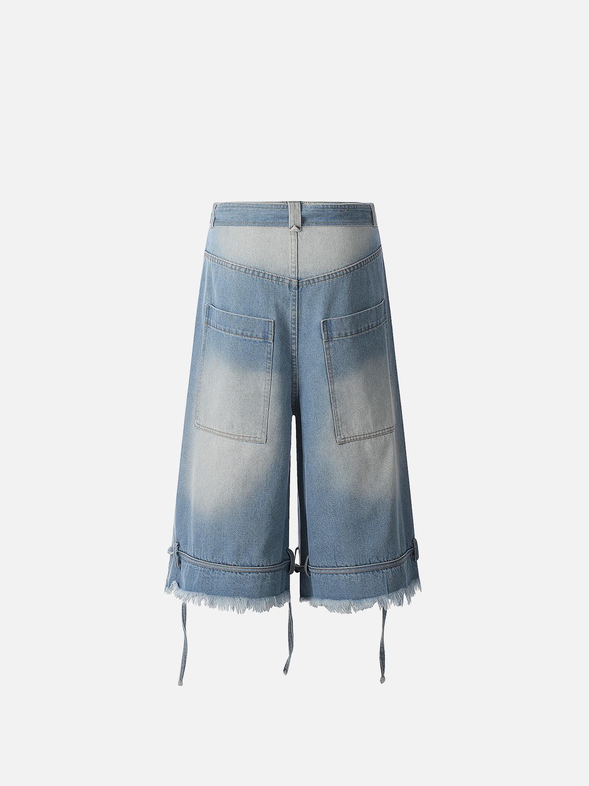 Aelfric Eden Ripped Distressed Washed Longline Jorts Product Image