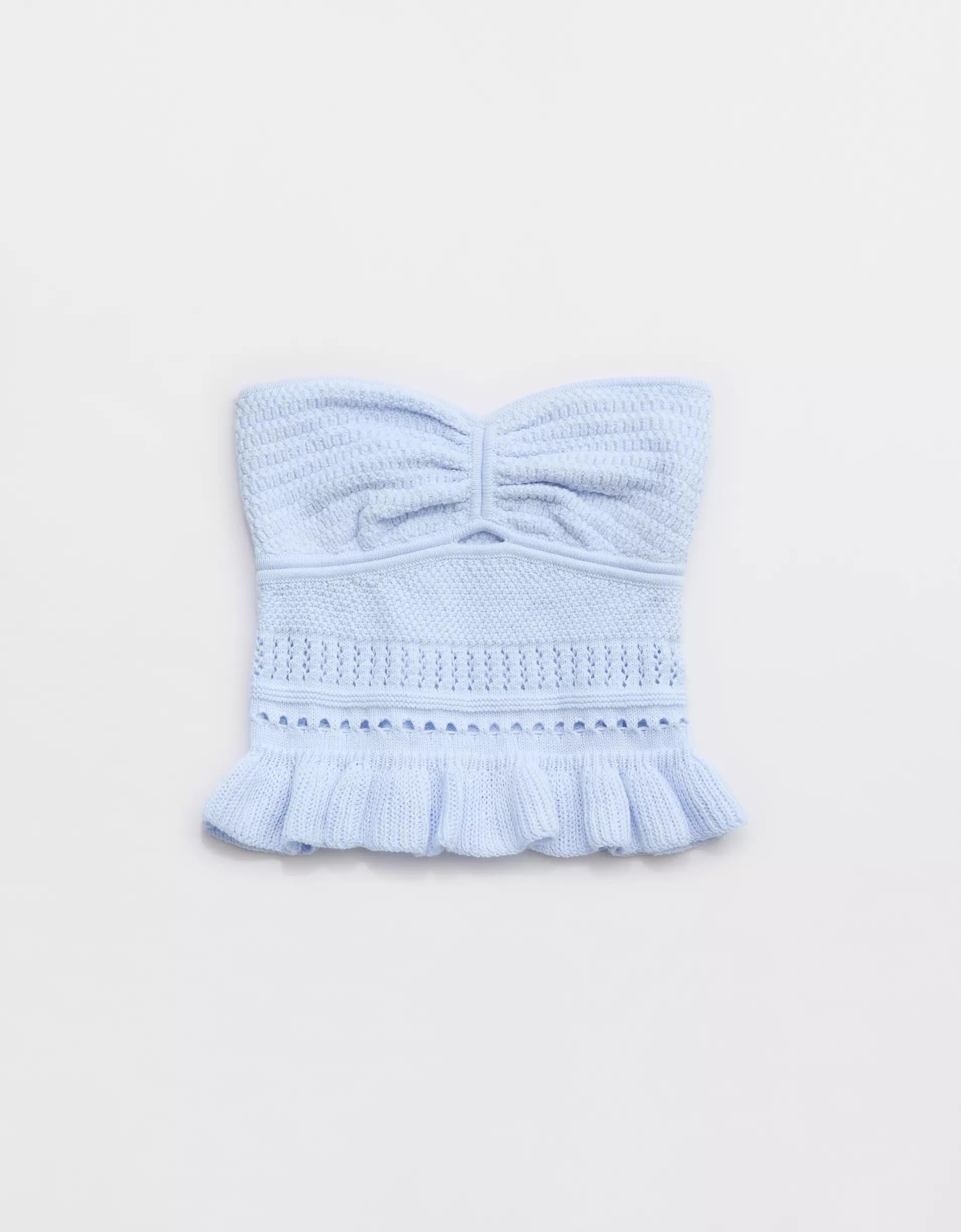 Aerie Peplum Sweater Tube Top Product Image