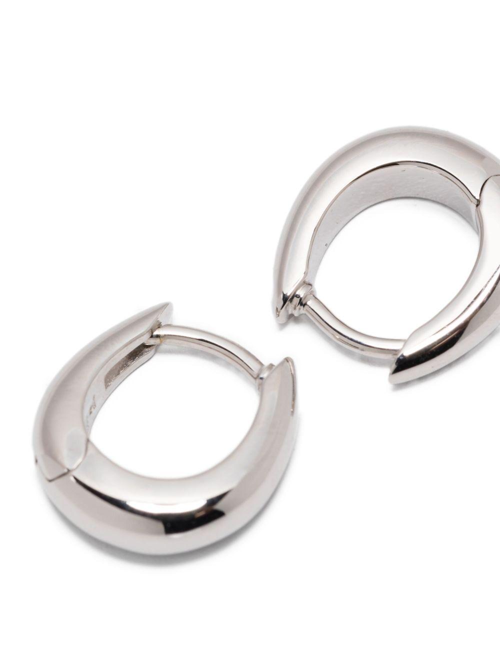 sterling silver huggie earrings Product Image