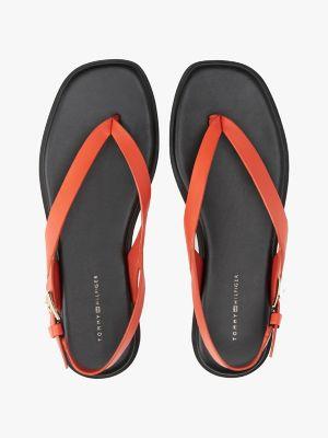 Flat Leather Slingback Sandal Product Image