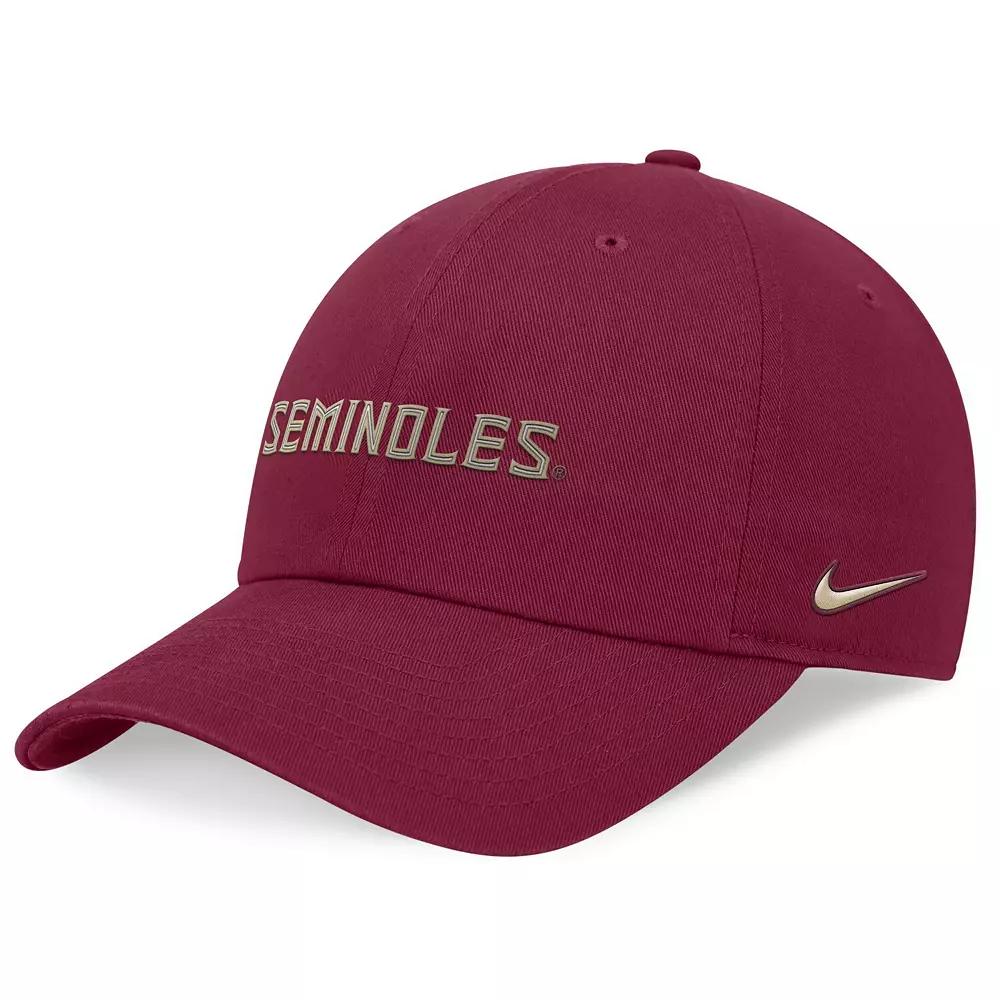 Men's Nike Garnet Florida State Seminoles 2024 On-Field Club Adjustable Hat,  Product Image