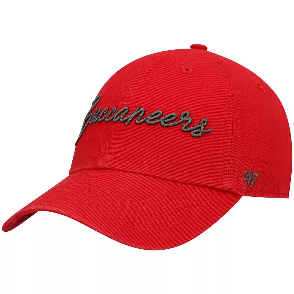 Women's '47 Red Tampa Bay Buccaneers Vocal Clean Up Adjustable Hat Product Image