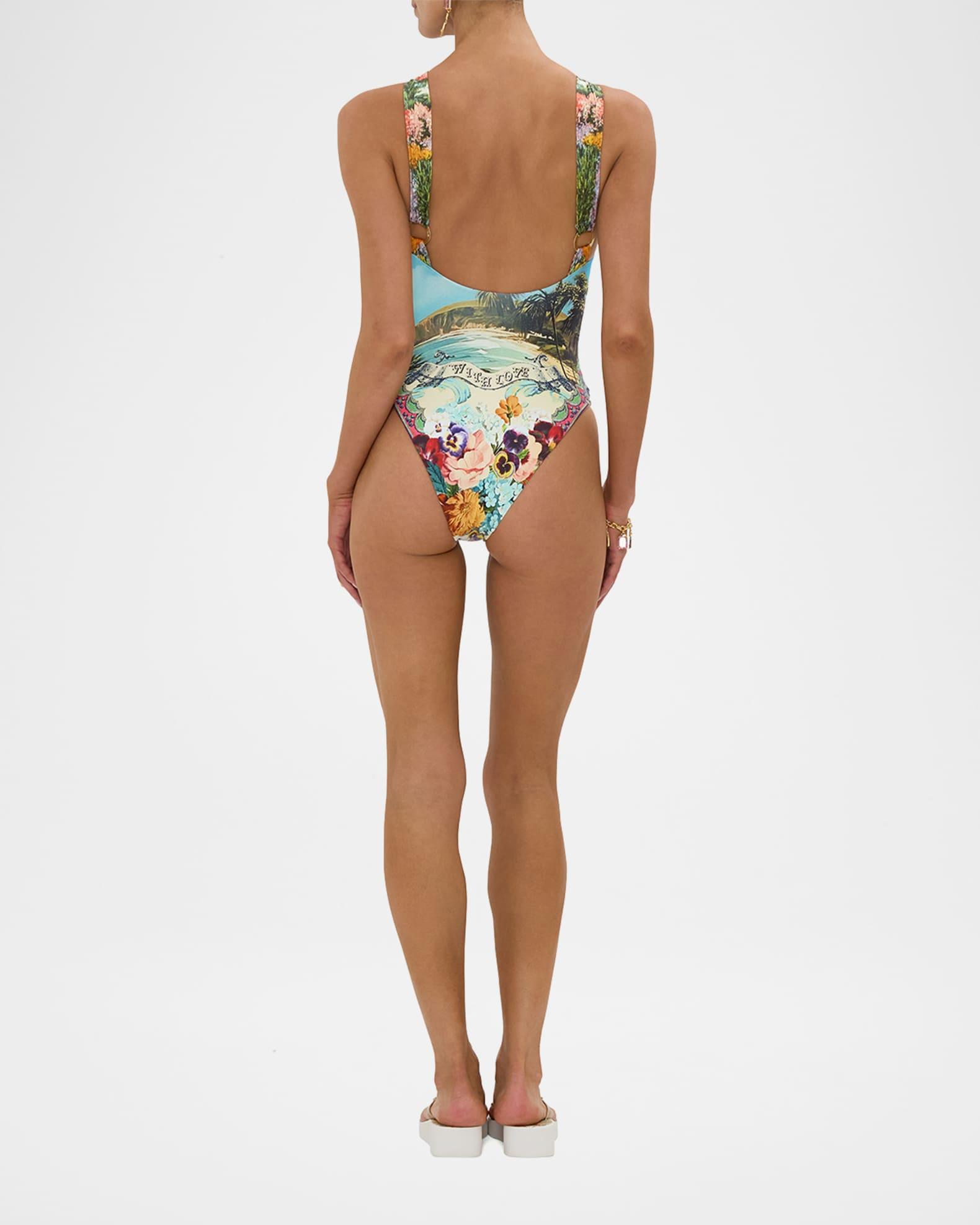Bathing Bombshell High-Neck One-Piece Swimsuit  Product Image