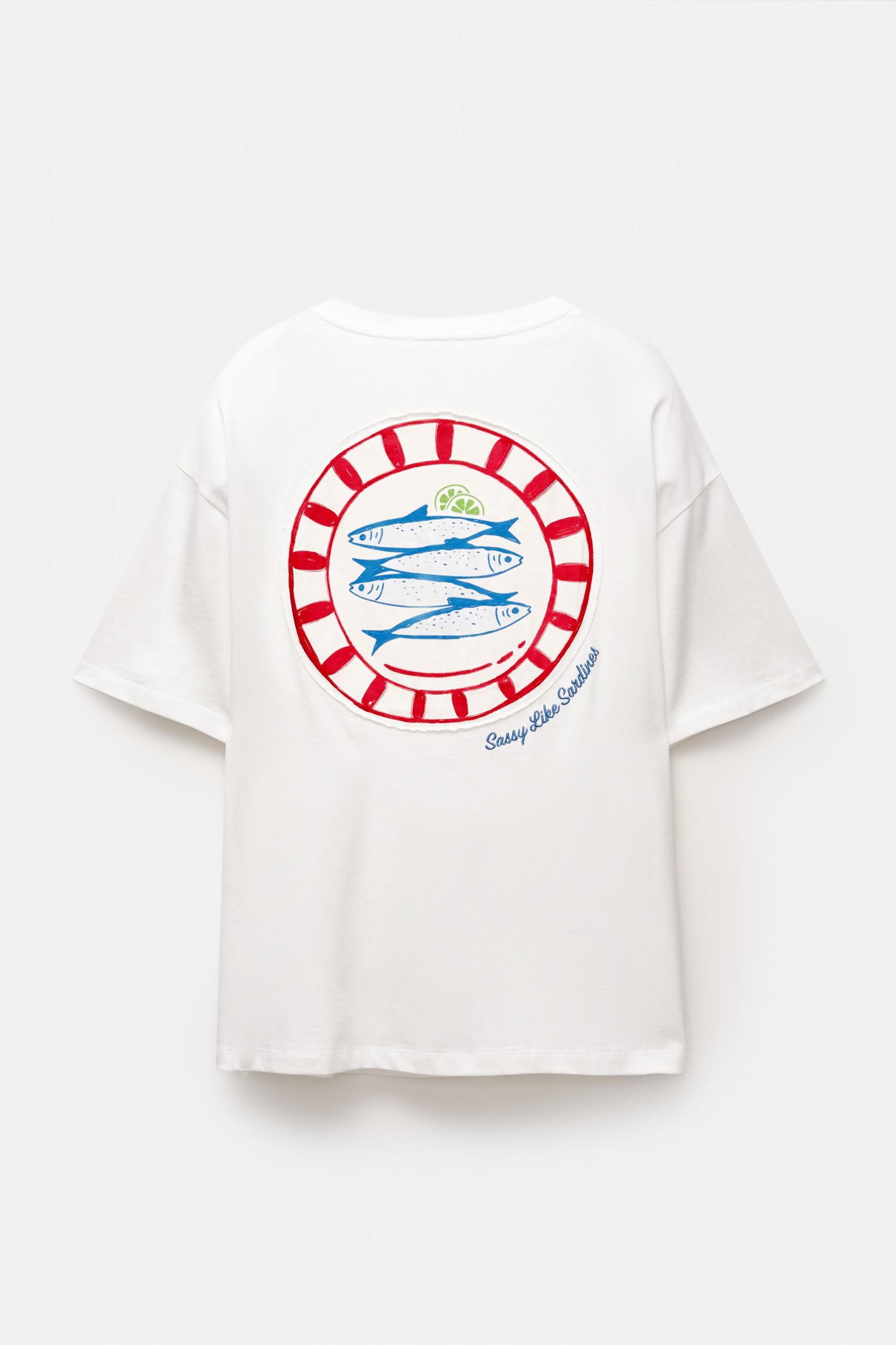 Sardine graphic T-shirt Product Image