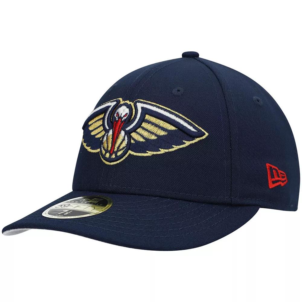 Men's New Era Navy New Orleans Pelicans Team Low Profile 59FIFTY Fitted Hat,  Product Image