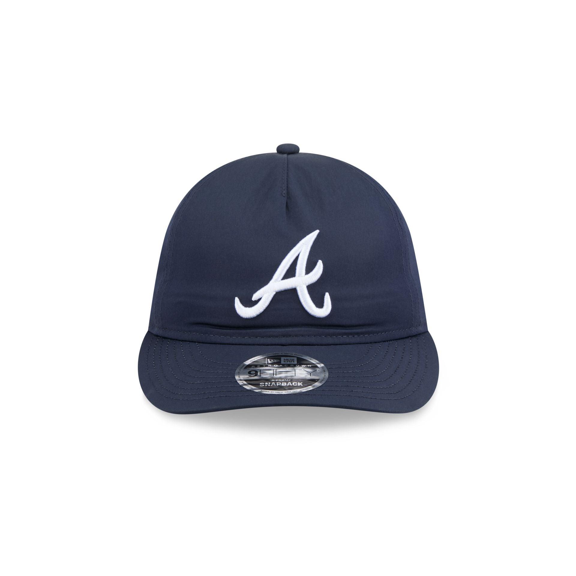Atlanta Braves Nylon Retro Crown 9FIFTY A-Frame Snapback Hat Male Product Image