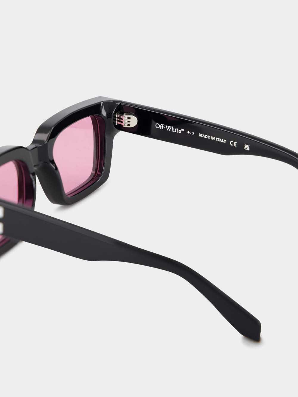OFF-WHITE Virgil Rectangular Sunglasses In Pink Product Image
