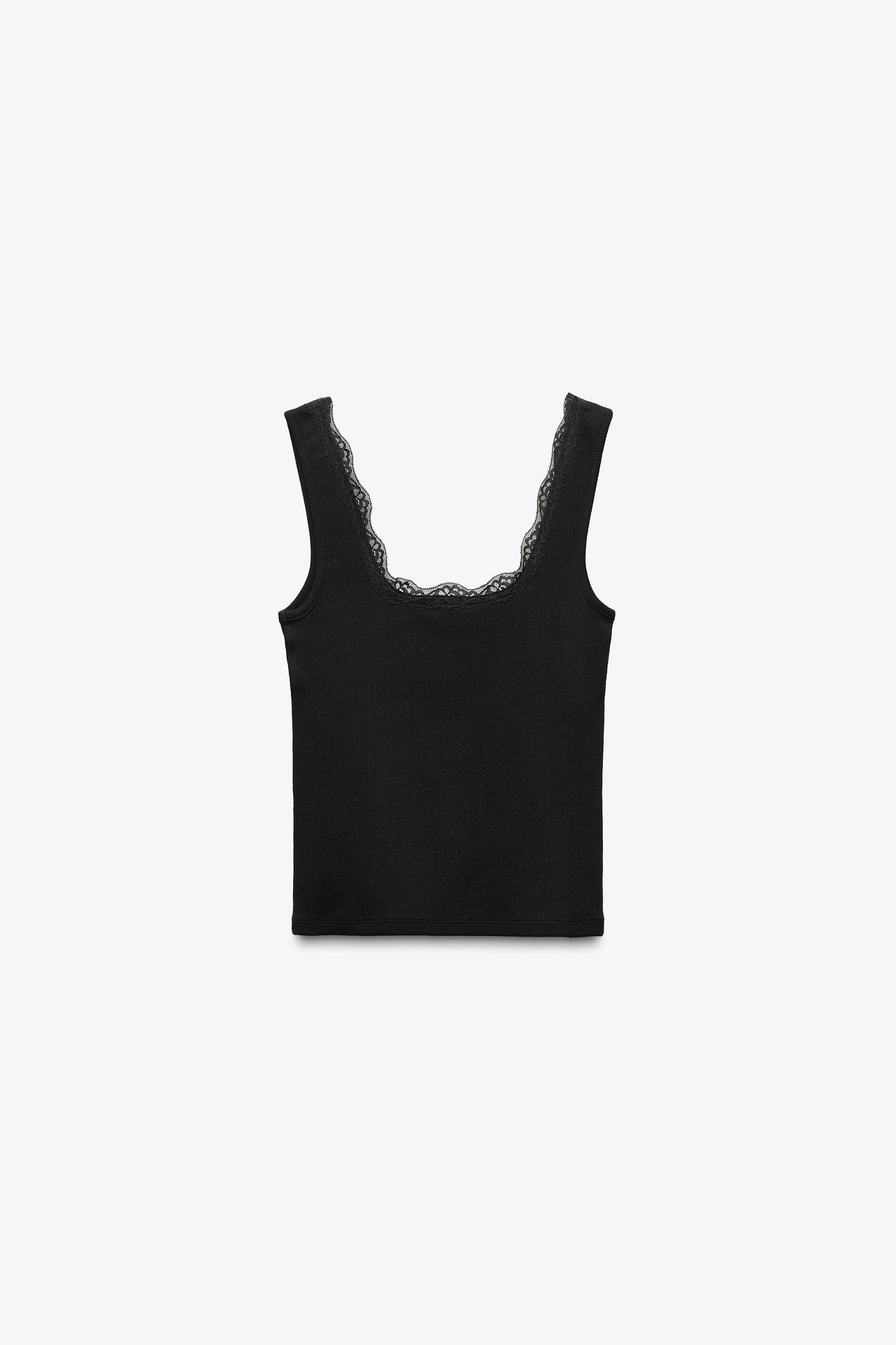 LACE STRAP TANK TOP Product Image