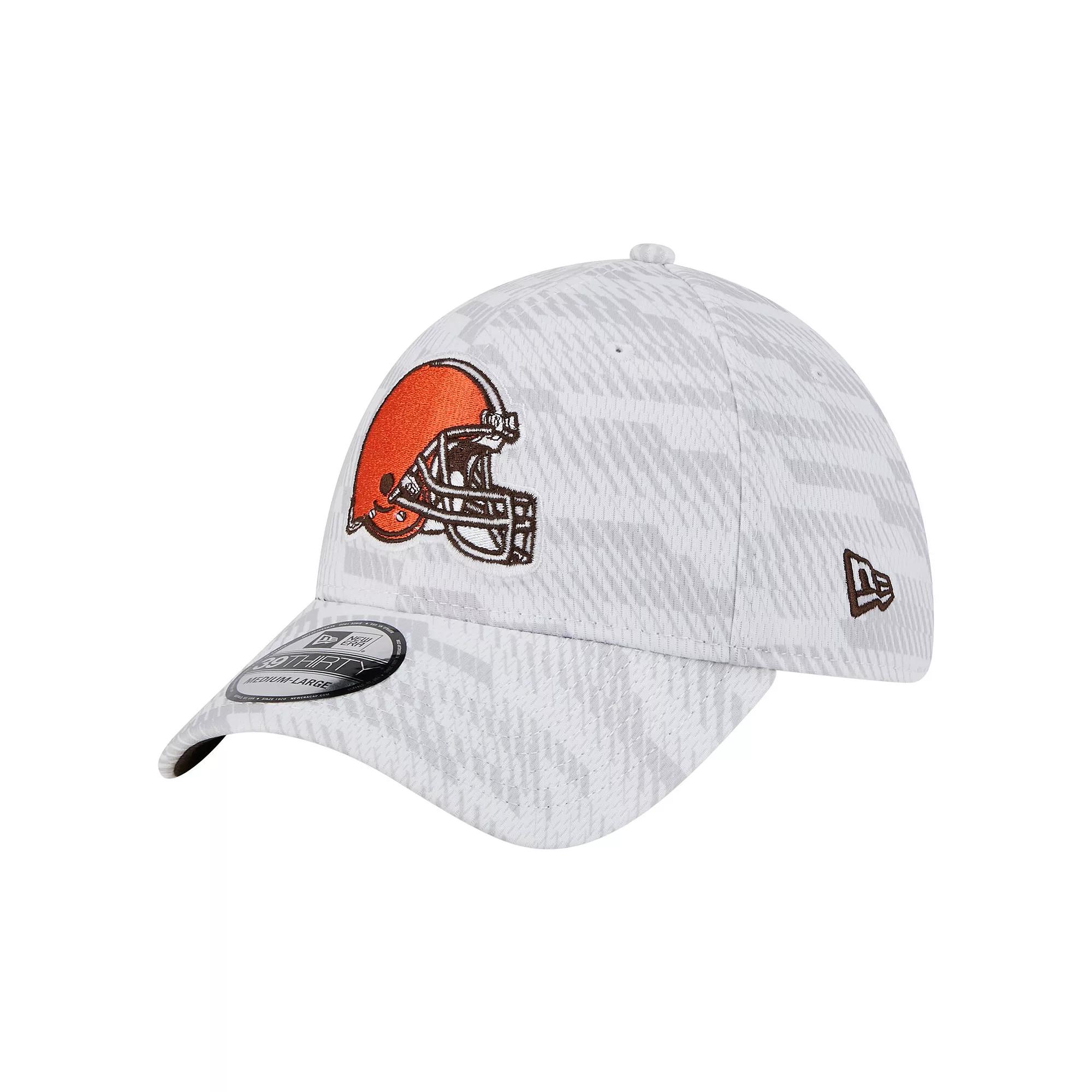 Men's New Era  White Cleveland Browns Gameday Graded 39THIRTY Flex Hat, Size: Large/XL Product Image