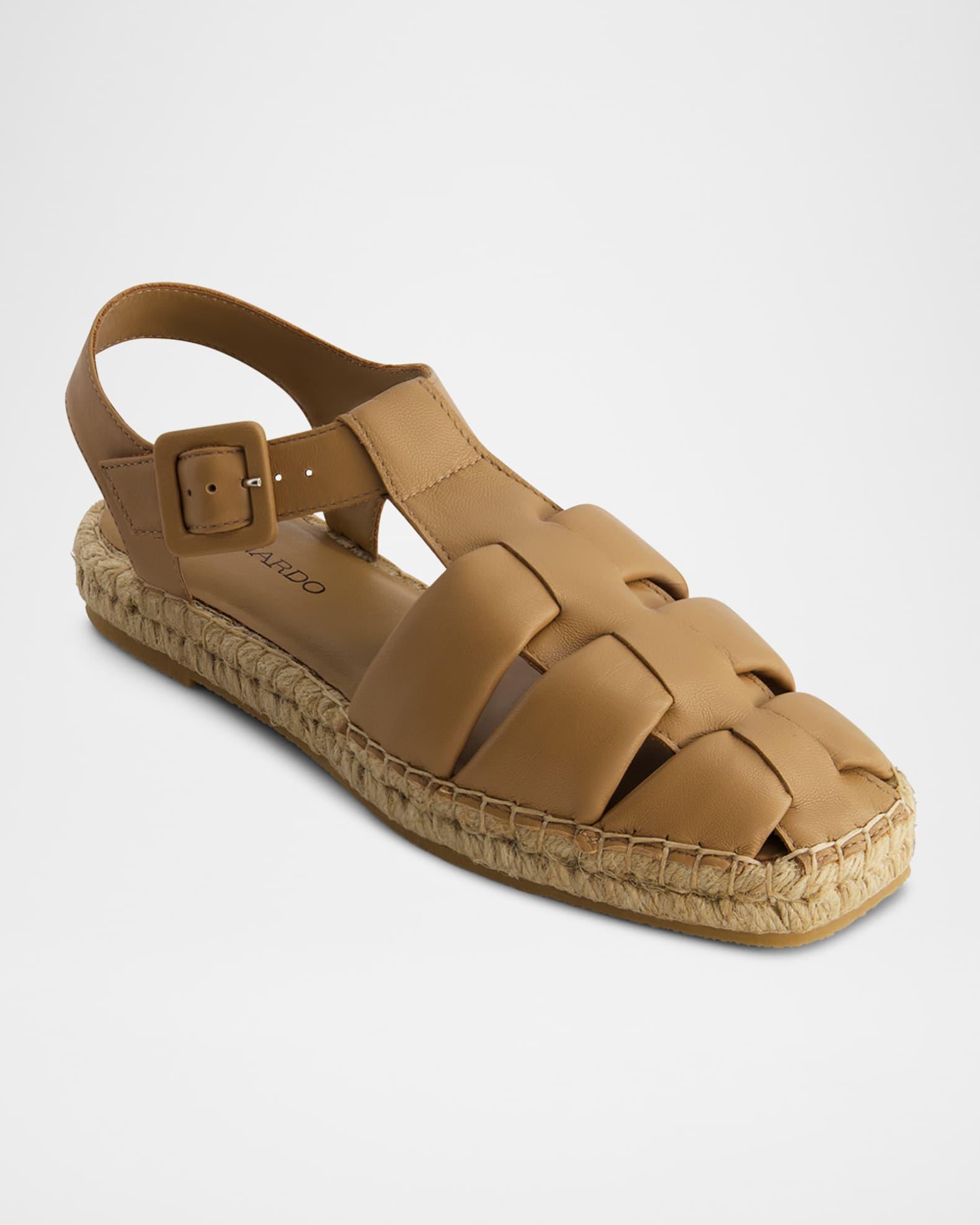 Monri Leather Fisherman Espadrilles Product Image