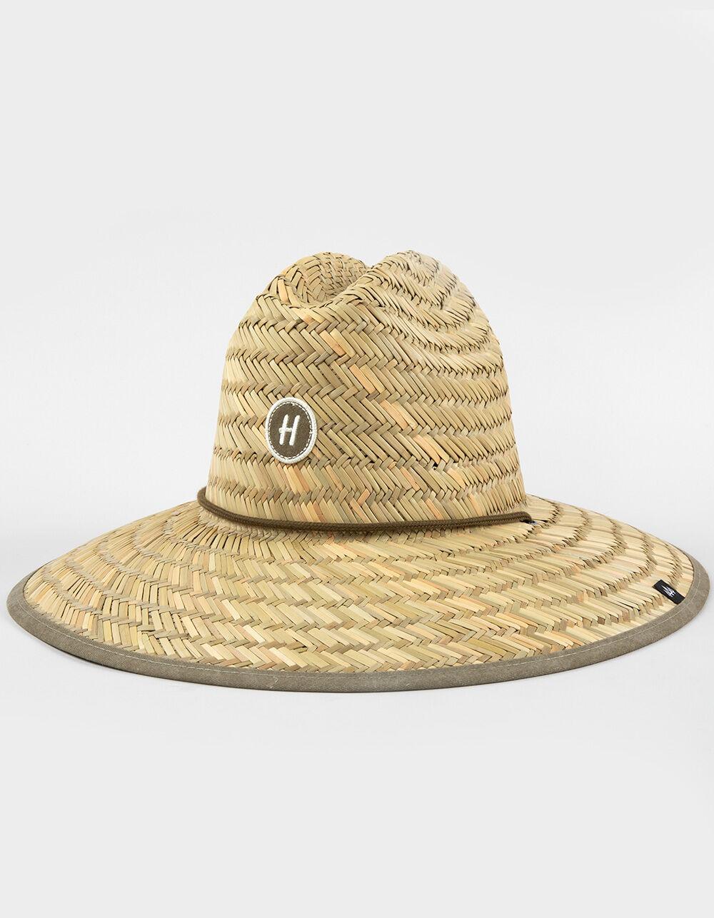 HEMLOCK HAT CO. Signature Straw Lifeguard Hat - BROWN COMBO Product Image