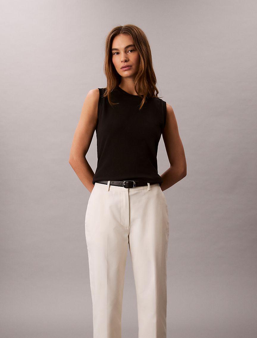Cotton Stretch Straight Fit Chino Pants Product Image