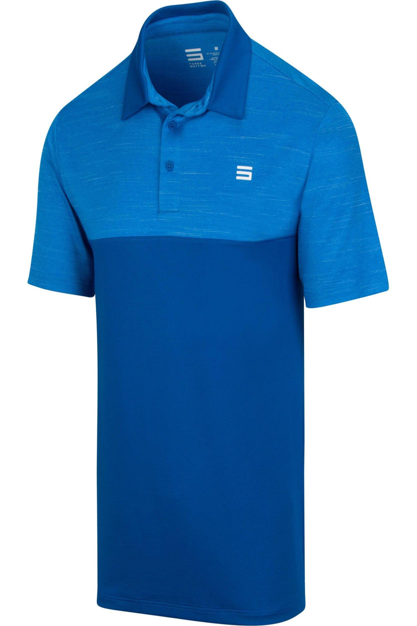 Three Sixty Six Men's Heathered Two-Tone Golf Polo Male Product Image