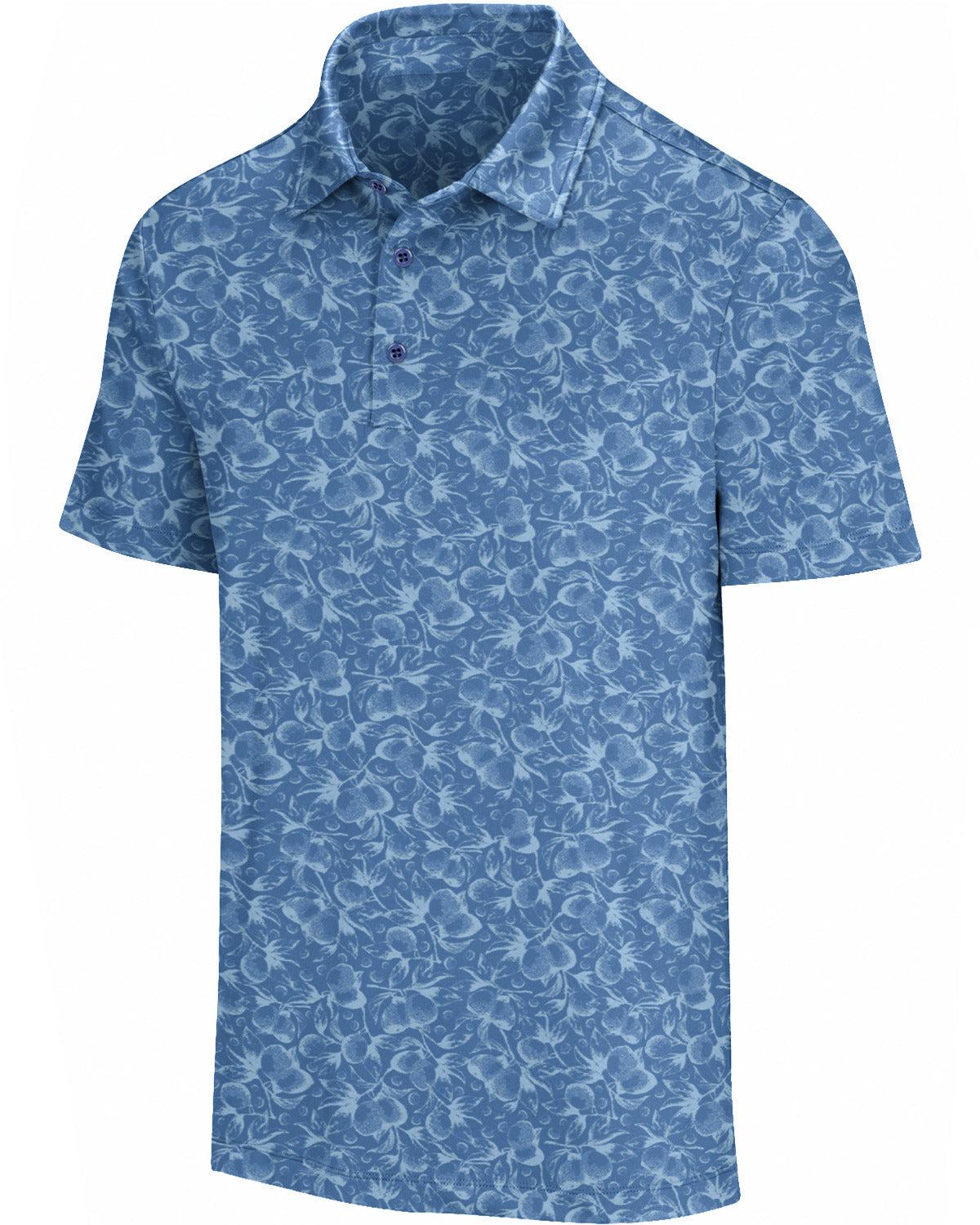 Three Sixty Six Men’s Print Golf Polos Male Product Image