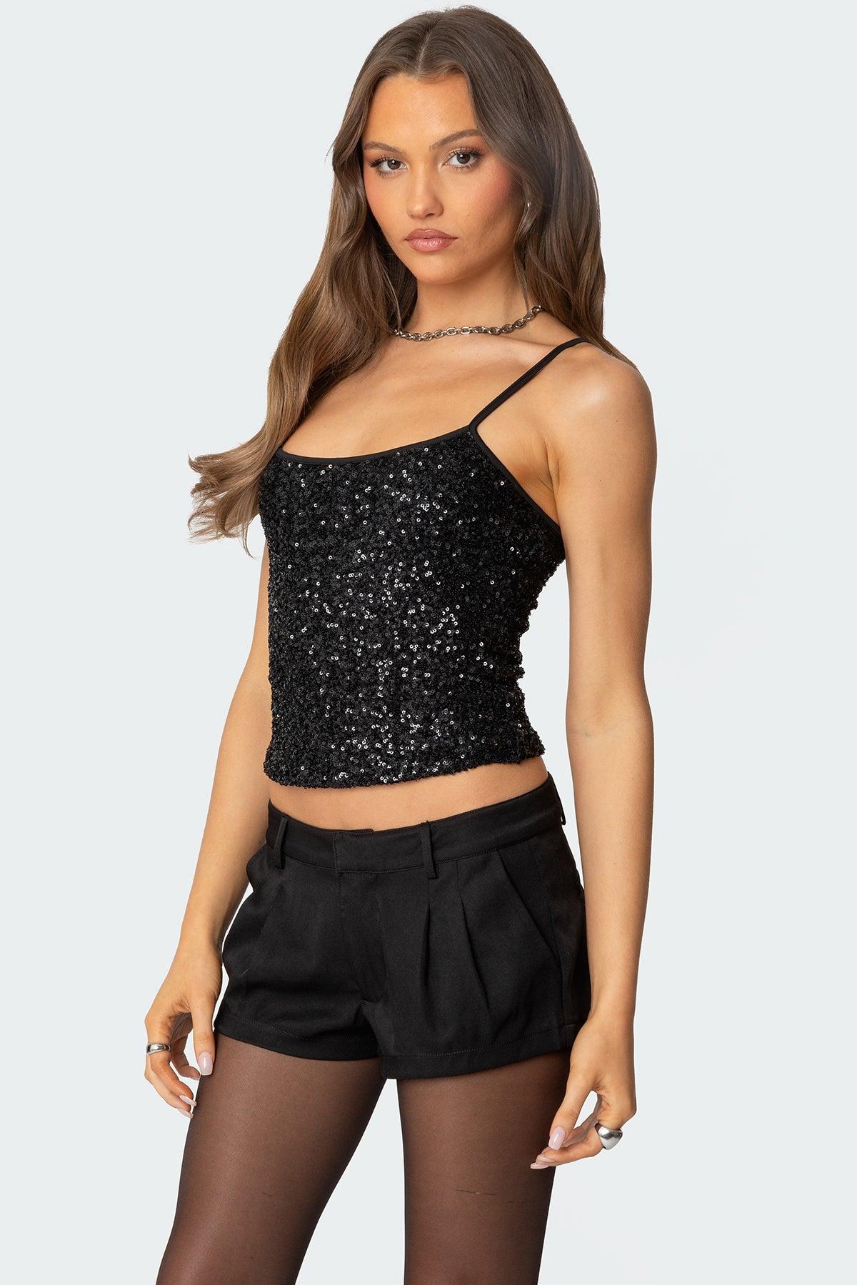 Celene Sequin Tank Top Product Image