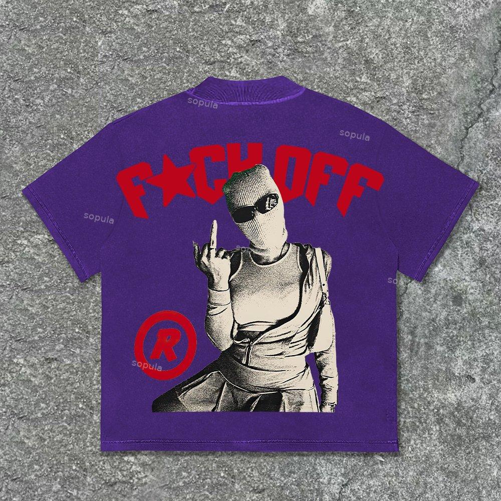 Sopula Studio Vintage Y2k Street Graphic Print Cotton T-Shirt Product Image