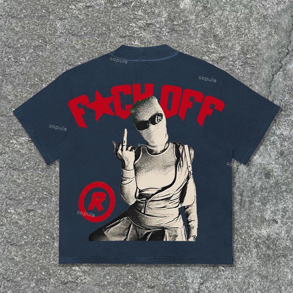 Sopula Studio Vintage Y2k Street Graphic Print Cotton T-Shirt Product Image