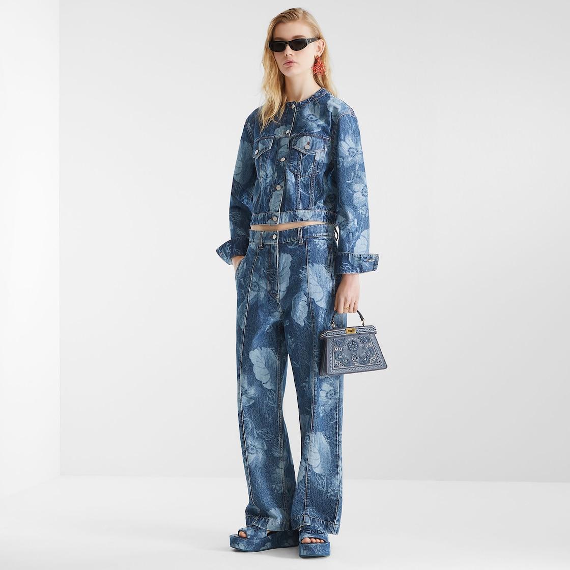 Long JeansBlue denim pants Product Image