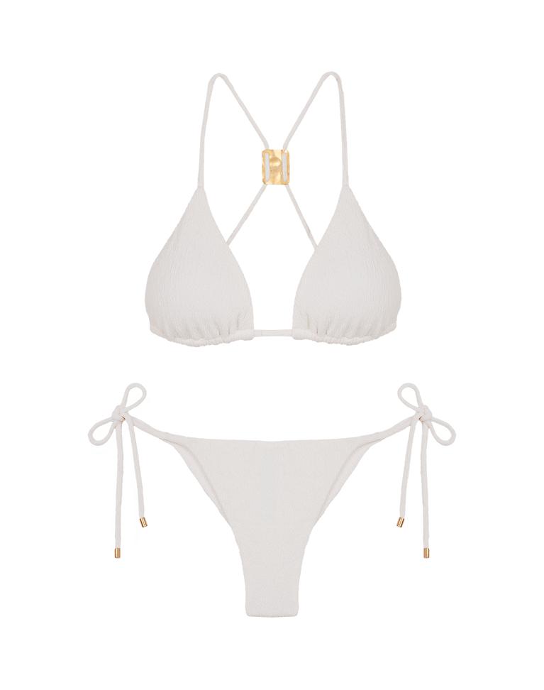 Firenze Cleo T Back Tri Top - Off White Product Image