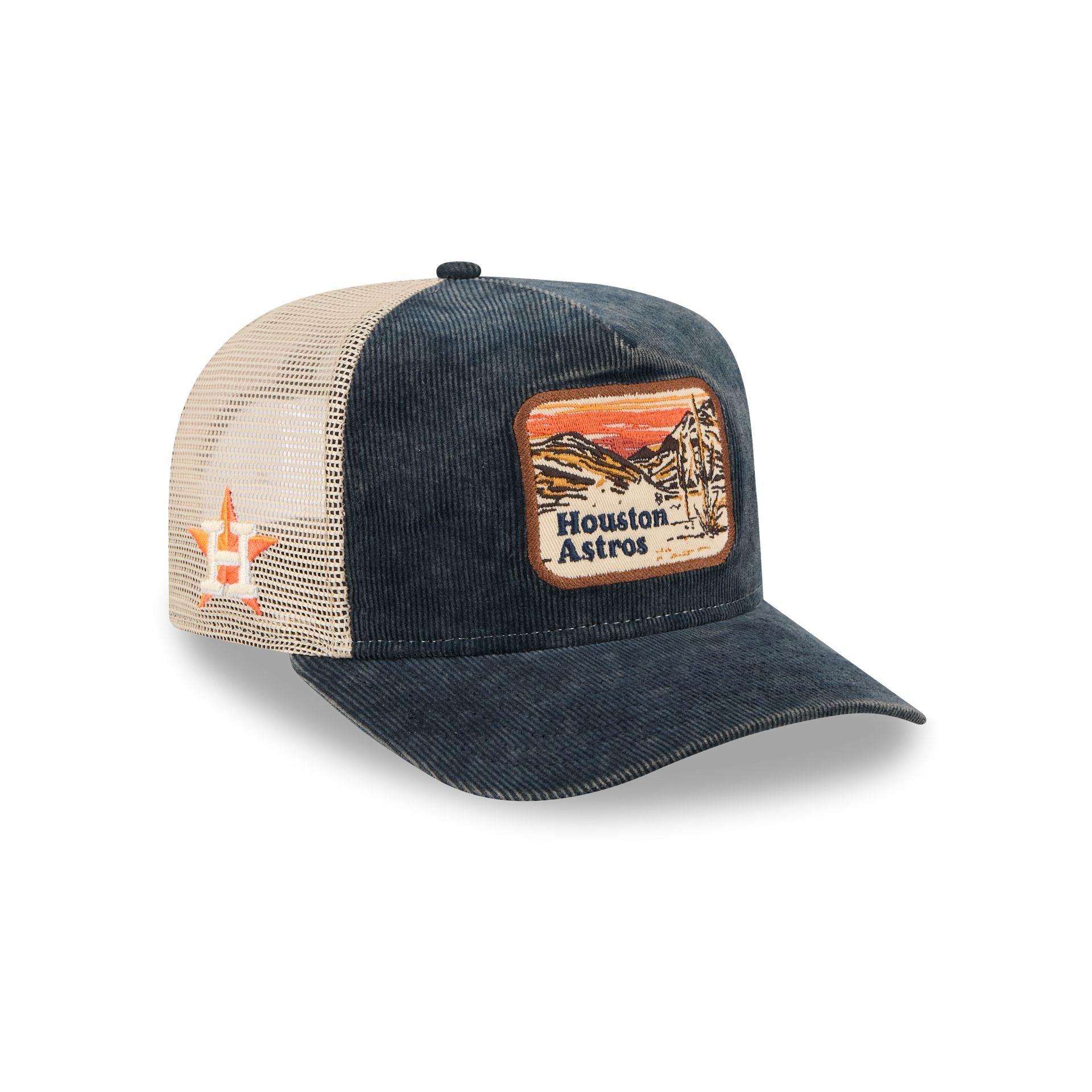 Houston Astros Vintage Landscape 9FIFTY A-Frame Trucker Hat Male Product Image