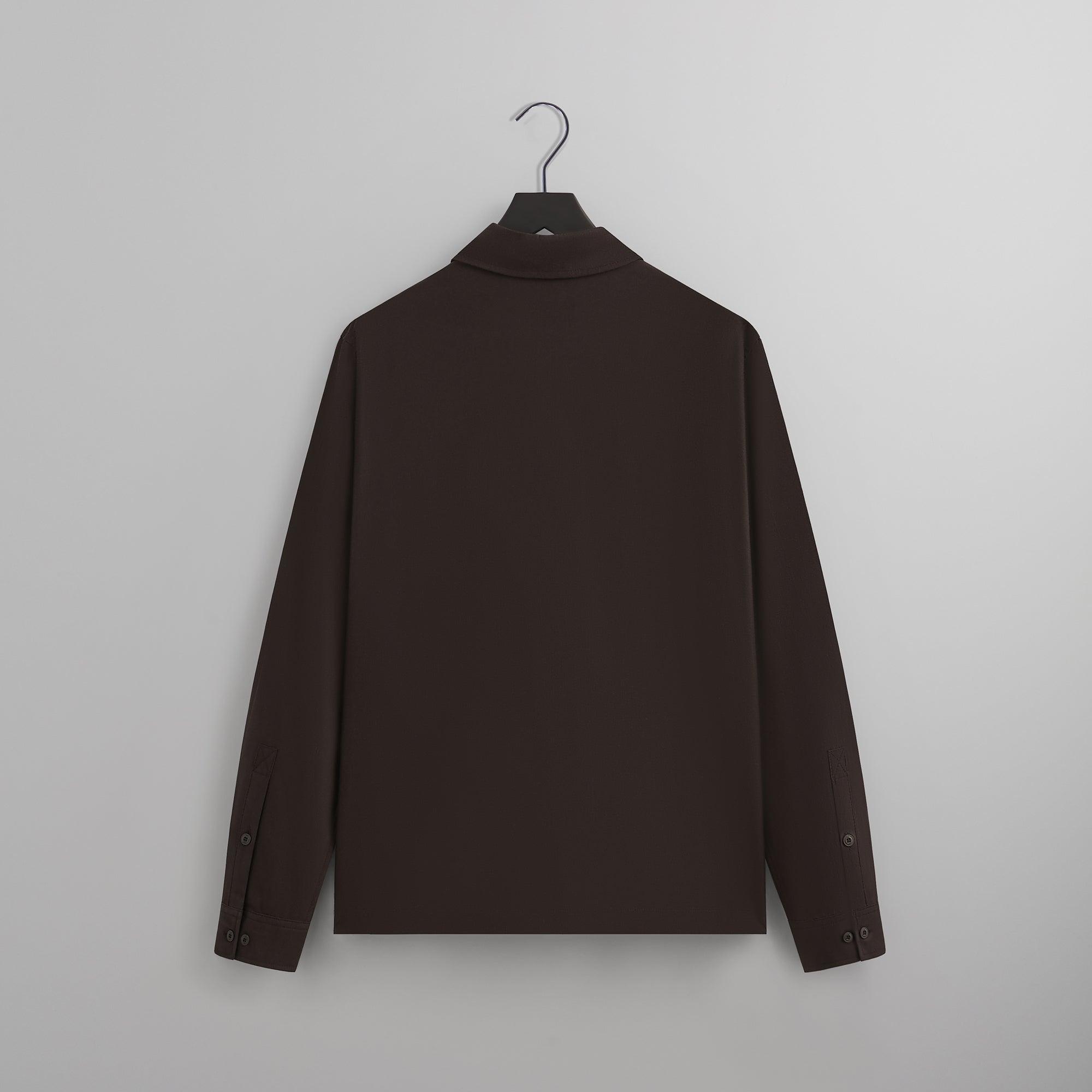 Kith Silk Cotton Long Sleeve Boxy Collar Overshirt - Incognito Male Product Image