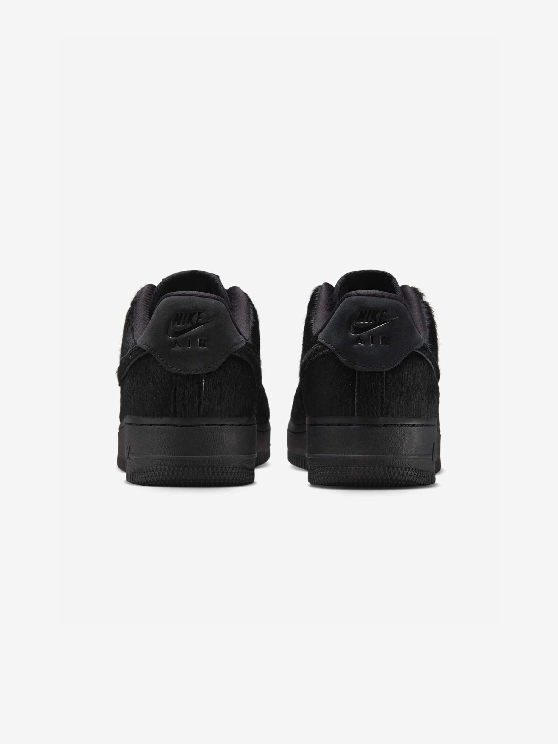 Women's Nike Air Force 1 Low '07 Pony Hair (Black/Black-Off Noir) Female Product Image