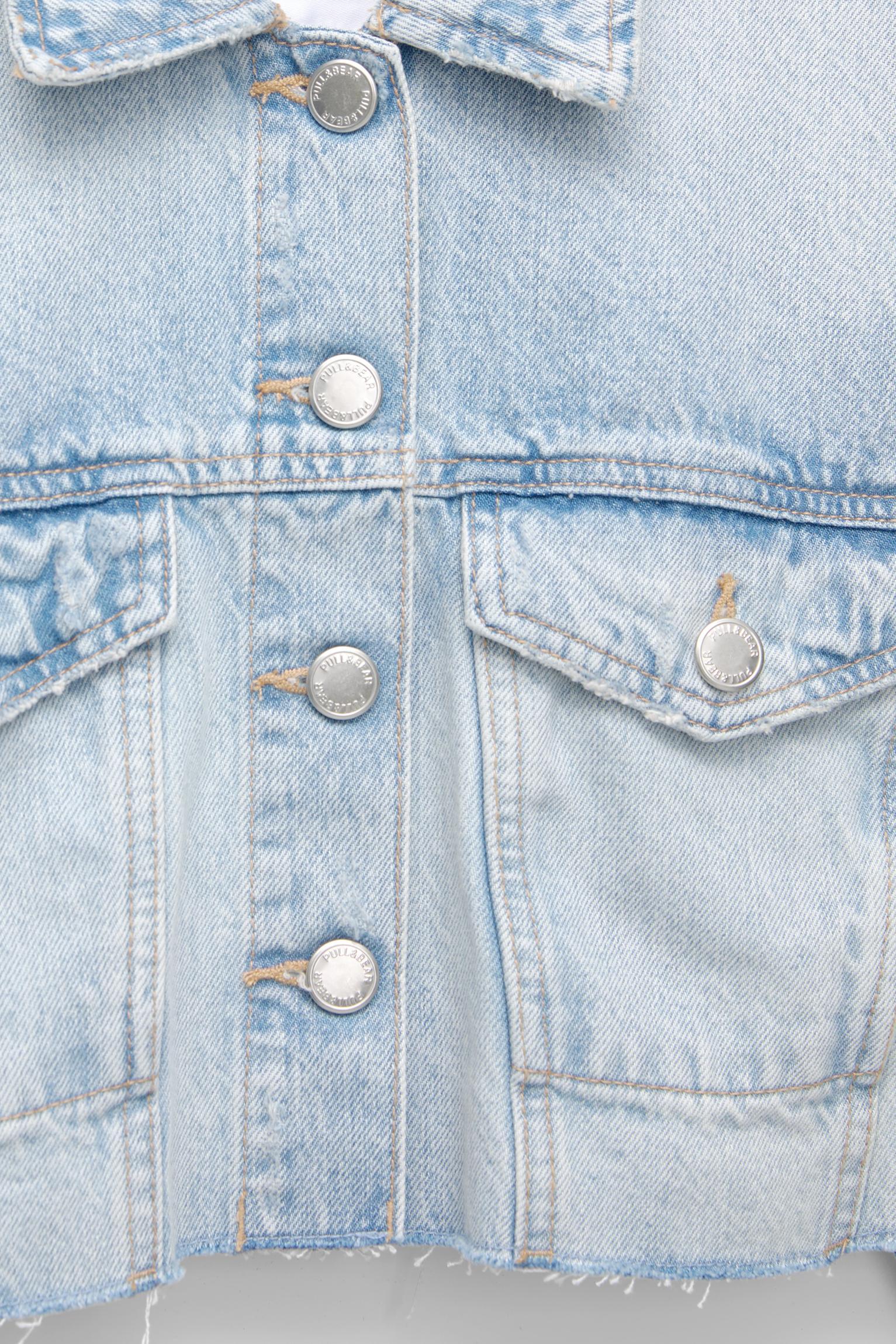 Cropped denim jacket Product Image