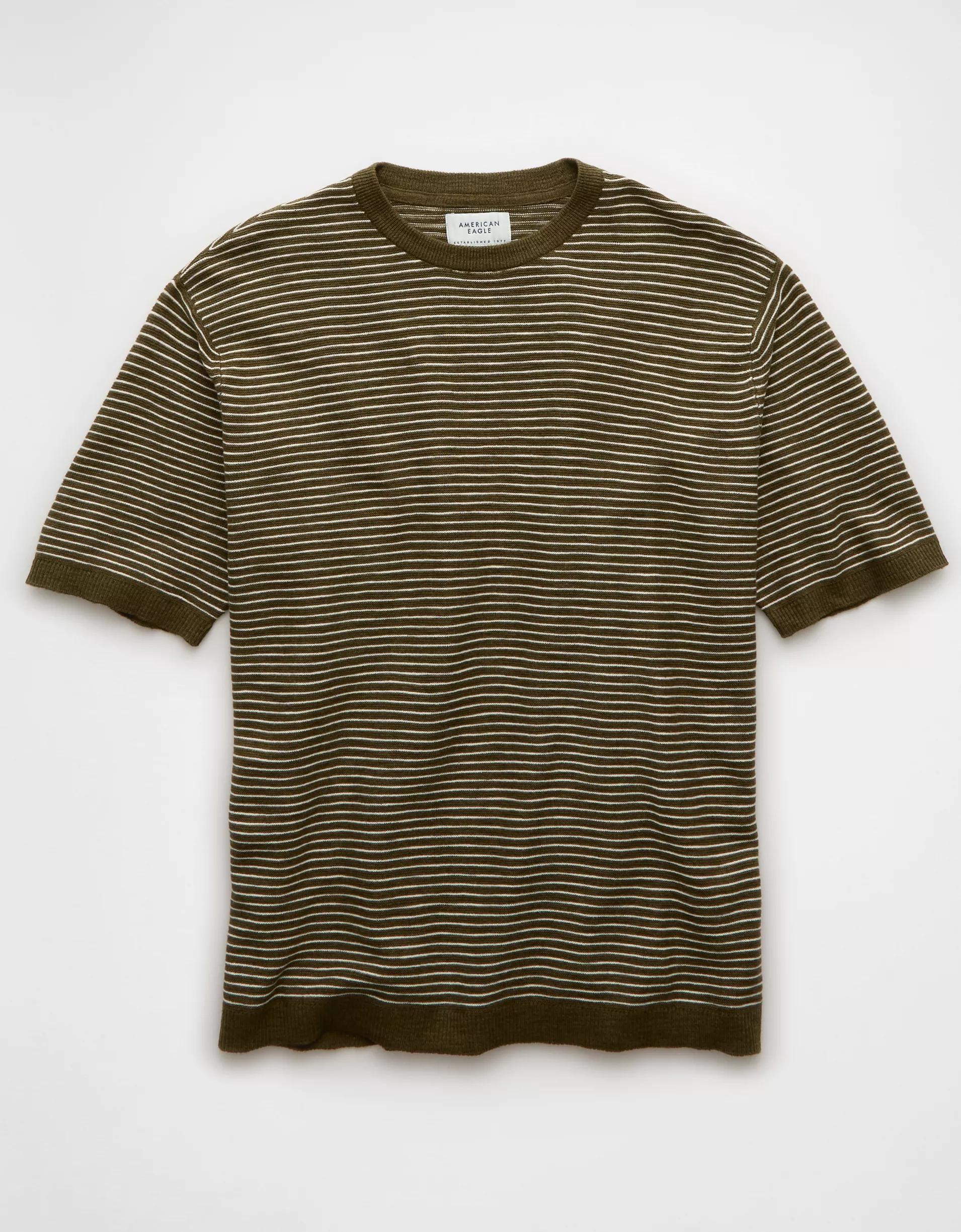AE Striped Sweater T-Shirt Product Image