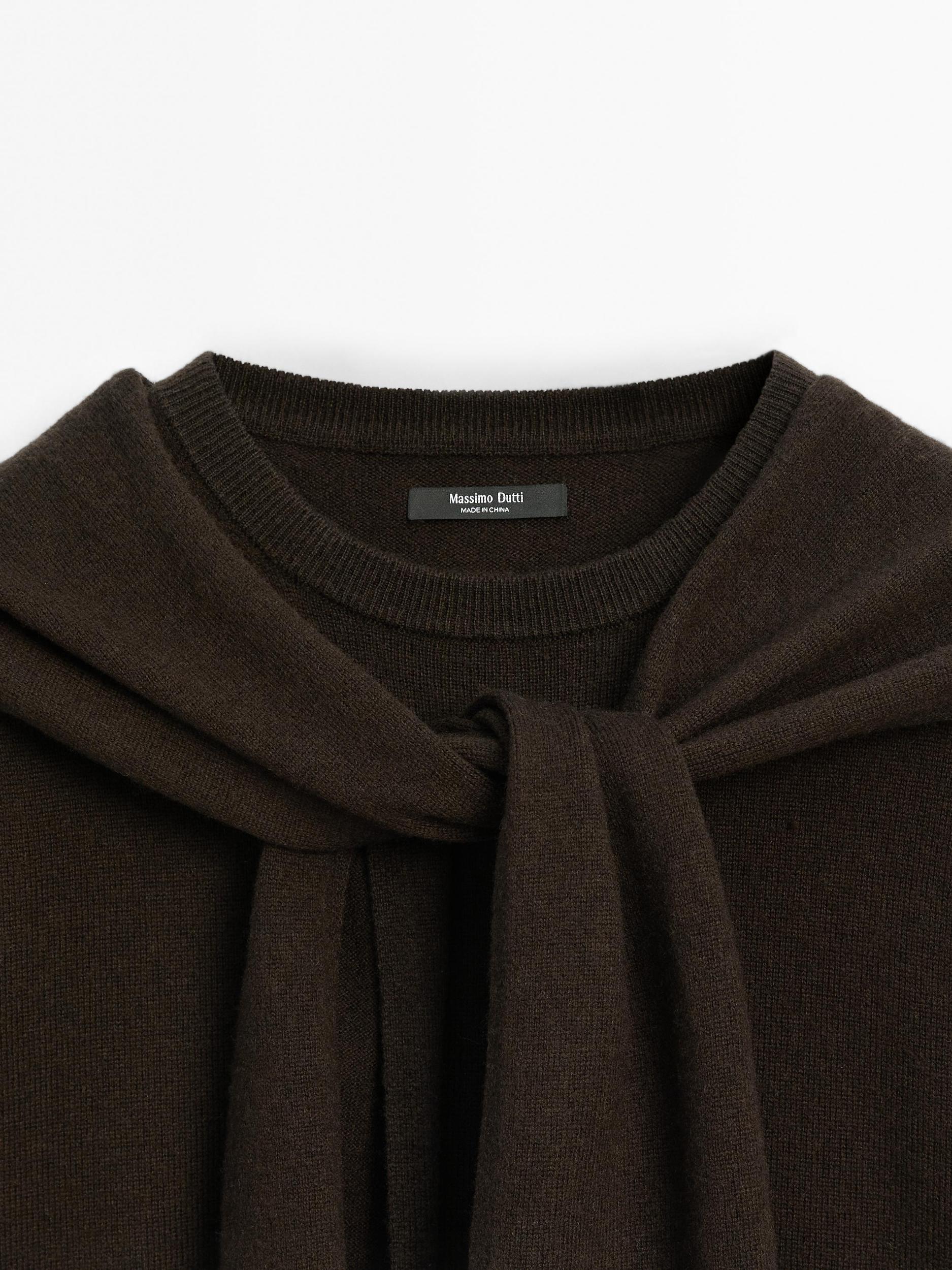 Wool blend knit double sweater Product Image