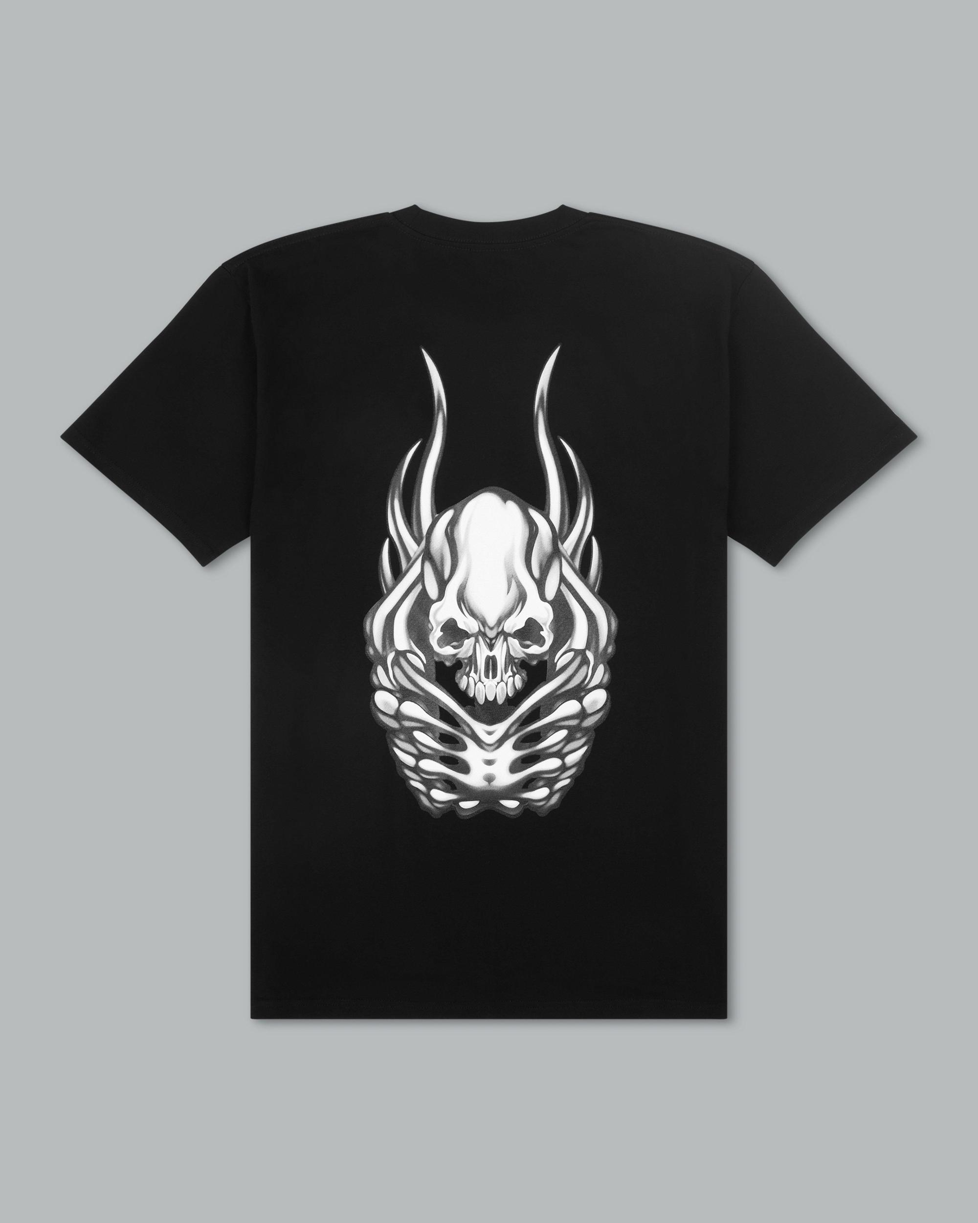 Alien Skull Tee. Black. Male Product Image