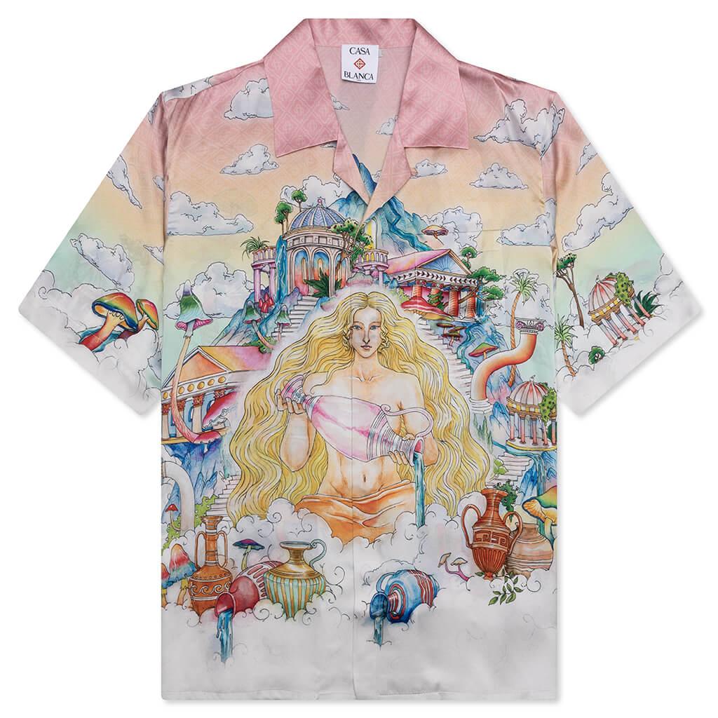 The Road To Knowledge S/S Cuban Collar Shirt - Multi Male Product Image