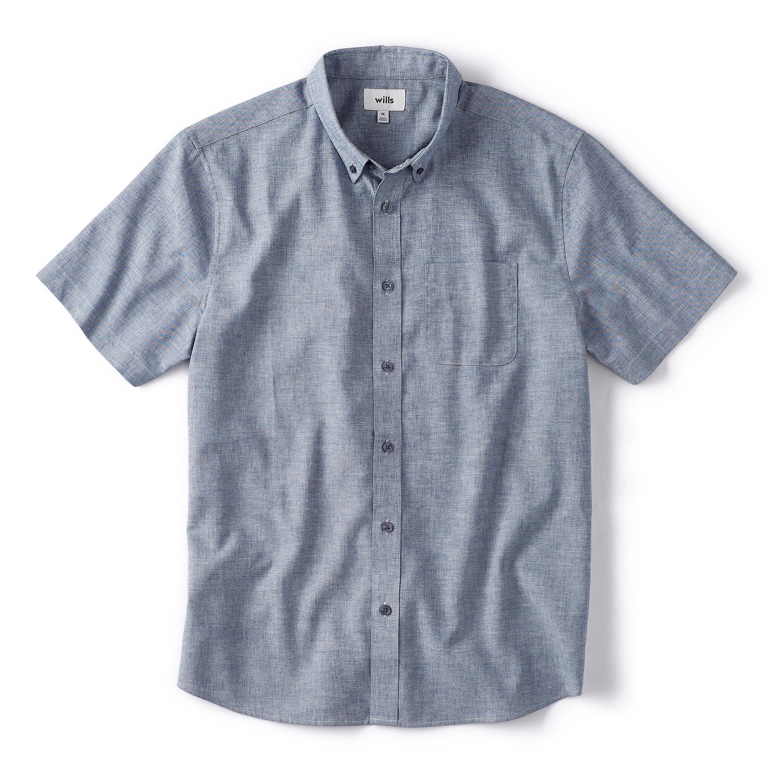 Wrinkle-Free Linen Short Sleeve Shirt Product Image
