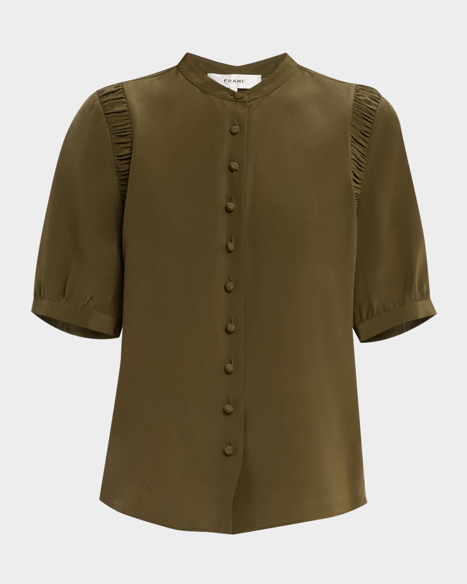 The Silk Gathered Top Product Image